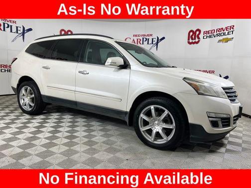 White Diamond Tricoat 2015 Chevrolet Traverse LTZ