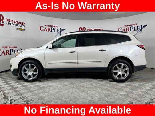 White Diamond Tricoat 2015 Chevrolet Traverse LTZ