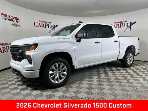 Summit White 2026 Chevrolet Silverado 1500 Custom