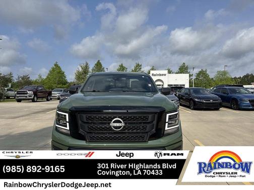 Tactical Green Metallic 2024 Nissan Titan SV