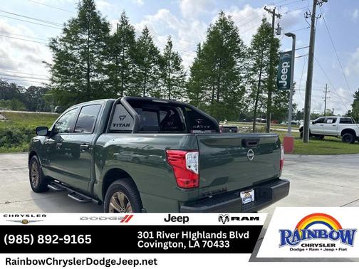 Tactical Green Metallic 2024 Nissan Titan SV