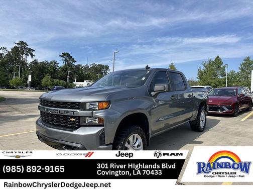 Satin Steel Metallic 2021 Chevrolet Silverado 1500 Custom