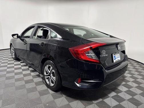 Black 2017 Honda Civic LX