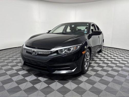 Black 2017 Honda Civic LX