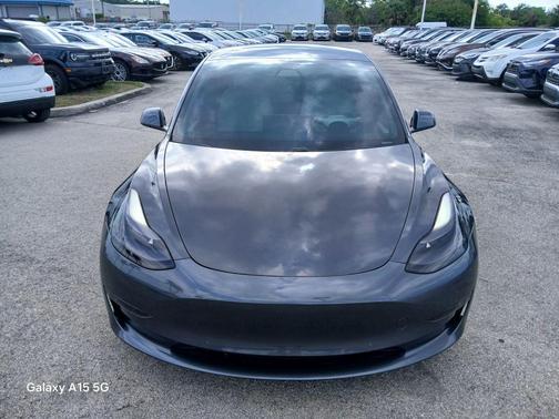 Gray 2021 Tesla Model 3 Performance