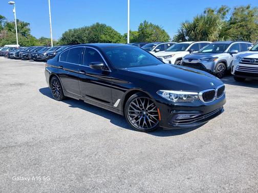 Black 2017 BMW 530 530i Sedan 4D