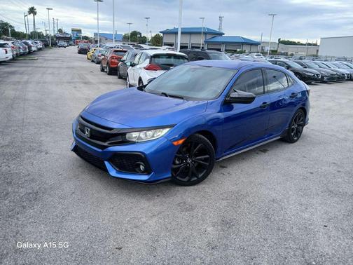 Aegean Blue Metallic 2018 Honda Civic Sport
