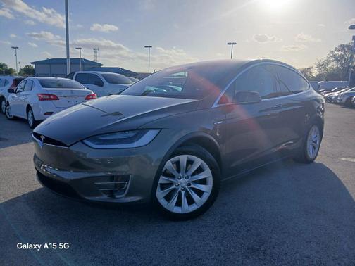 Titanium Metallic 2016 Tesla Model X 90D