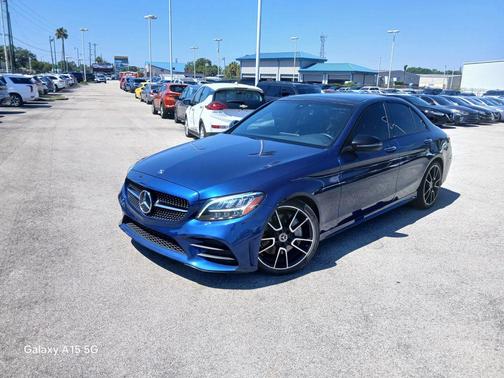 Blue 2019 Mercedes-Benz C-Class C 300 Sedan 4D