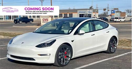 Pearl White Multi-Coat 2021 Tesla Model 3 Performance