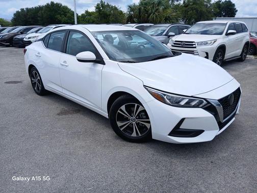 White 2021 Nissan Sentra SV