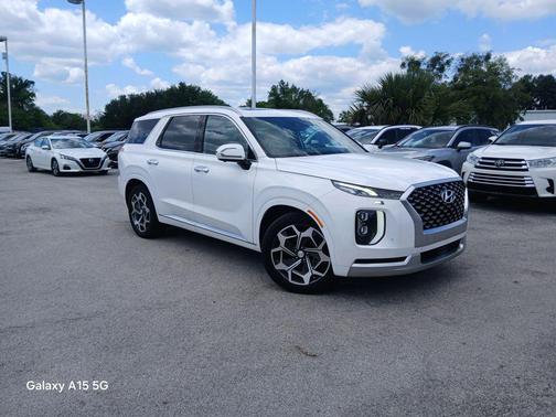 Hyper White 2021 Hyundai PALISADE Calligraphy