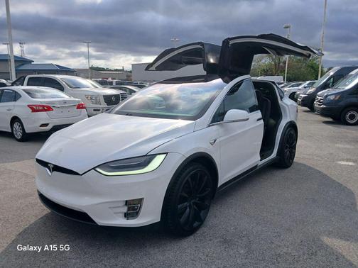 Pearl White Multi-Coat 2020 Tesla Model X Long Range Plus Dual Motor All-Wheel Drive