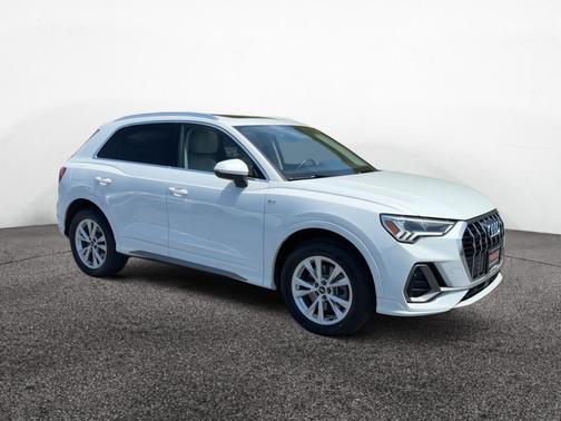 Glacier White 2022 Audi Q3 45 S line Premium Plus