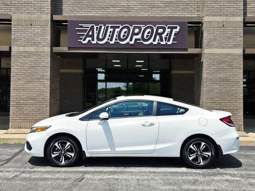 White 2015 Honda Civic EX
