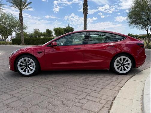 Red Multi-Coat 2022 Tesla Model 3 Standard Range