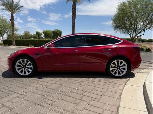 Red Multi-Coat 2019 Tesla Model 3 Standard Range Plus