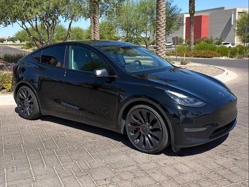 Solid Black 2021 Tesla Model Y Performance Dual Motor All-Wheel Drive