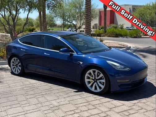 Deep Blue Metallic 2019 Tesla Model 3 Long Range
