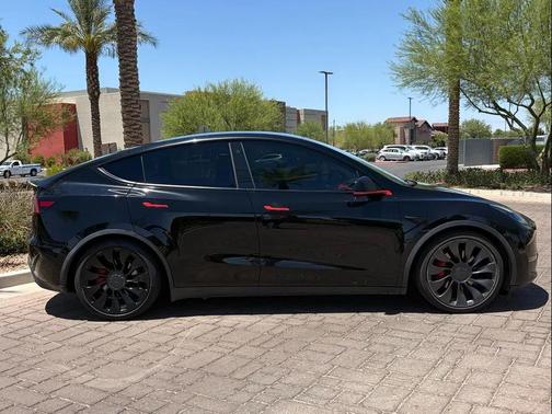 Solid Black 2021 Tesla Model Y Performance Dual Motor All-Wheel Drive