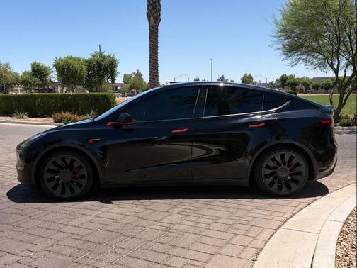 Solid Black 2021 Tesla Model Y Performance Dual Motor All-Wheel Drive