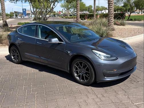 Silver 2018 Tesla Model 3 Mid Range