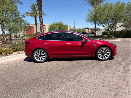 Red Multi-Coat 2018 Tesla Model 3 Long Range