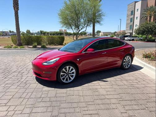 Red Multi-Coat 2018 Tesla Model 3 Long Range