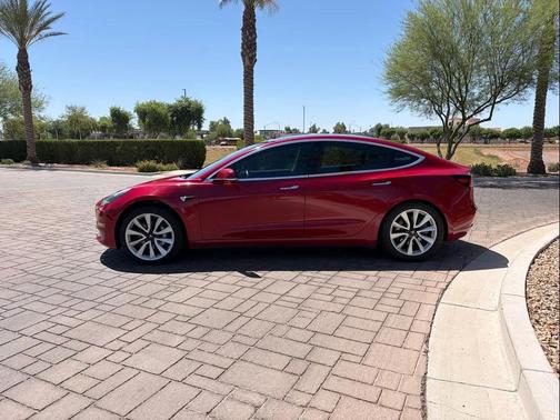 Red Multi-Coat 2018 Tesla Model 3 Long Range