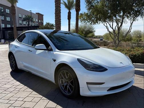 Pearl White Multi-Coat 2022 Tesla Model 3 Long Range Sedan