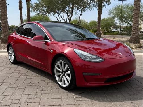 Red Multi-Coat 2019 Tesla Model 3 Performance