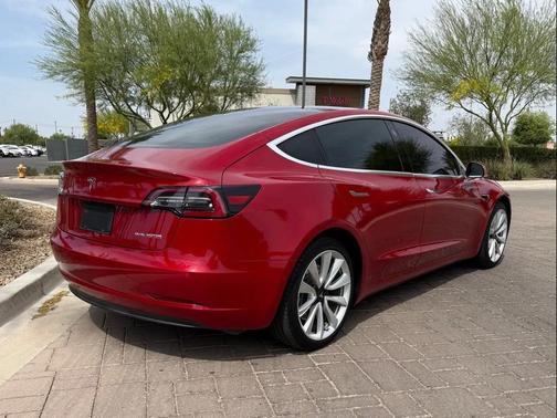 Red Multi-Coat 2019 Tesla Model 3 Performance