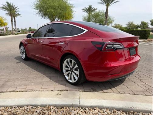 Red Multi-Coat 2019 Tesla Model 3 Performance