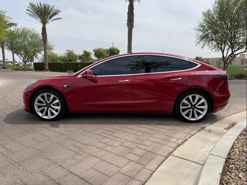 Red Multi-Coat 2019 Tesla Model 3 Performance