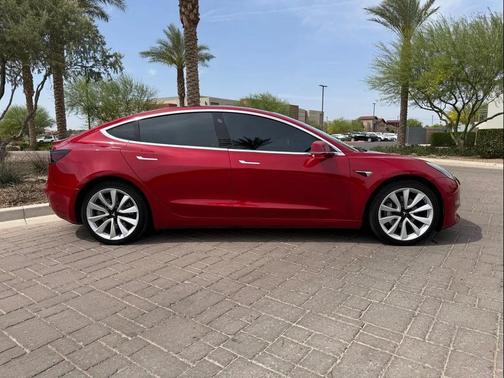 Red Multi-Coat 2019 Tesla Model 3 Performance
