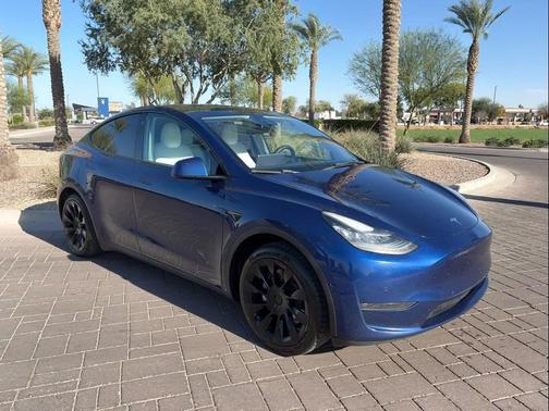 Deep Blue Metallic 2021 Tesla Model Y Standard Range Rear-Wheel Drive SUV