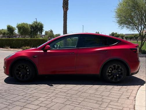 Red Multi-Coat 2021 Tesla Model Y Long Range Dual Motor All-Wheel Drive