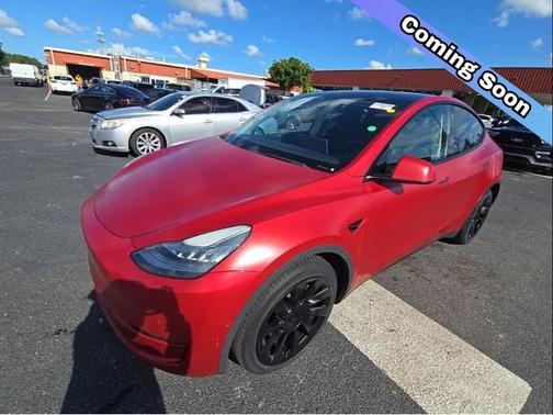 Red Multi-Coat 2021 Tesla Model Y Long Range Dual Motor All-Wheel Drive