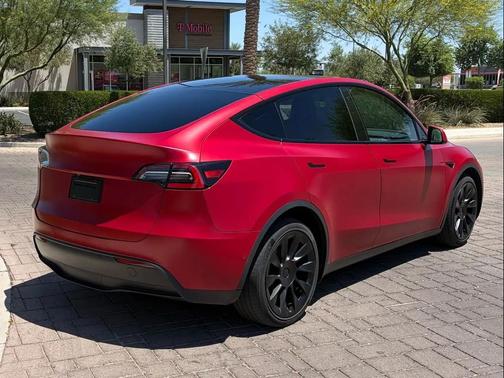 Red Multi-Coat 2021 Tesla Model Y Long Range Dual Motor All-Wheel Drive