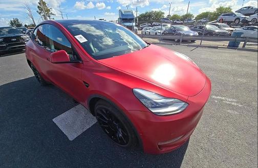 Red Multi-Coat 2021 Tesla Model Y Long Range Dual Motor All-Wheel Drive