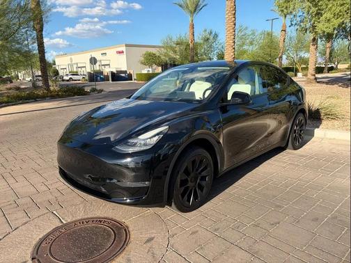 Solid Black 2021 Tesla Model Y Standard Range Rear-Wheel Drive