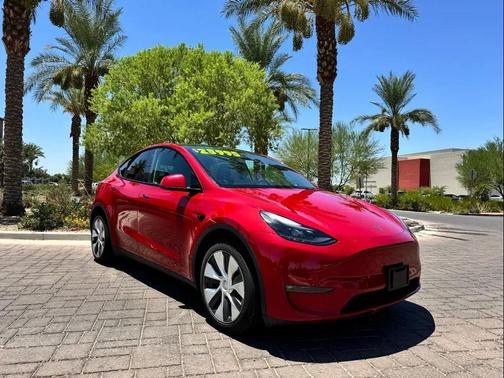 Red 2023 Tesla Model Y Long Range Dual Motor All-Wheel Drive