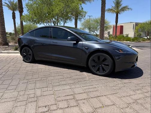 Stealth Grey 2025 Tesla Model 3 Long Range
