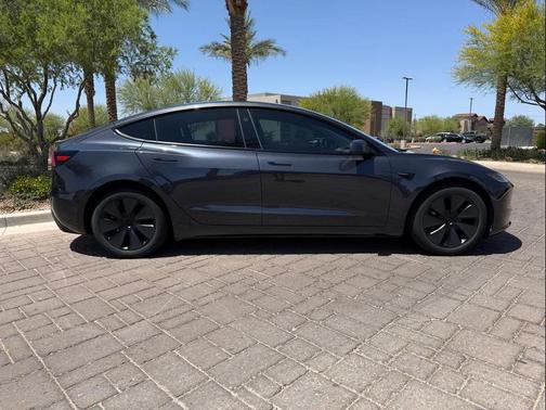 Stealth Grey 2025 Tesla Model 3 Long Range