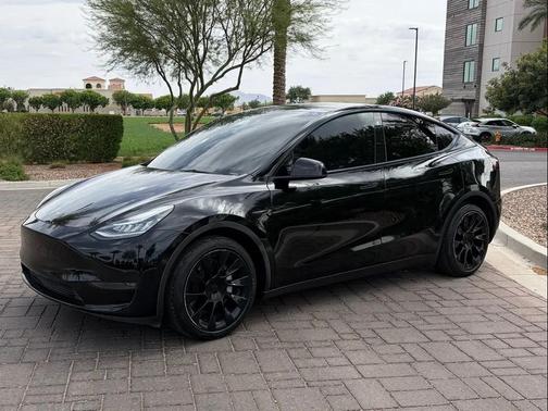 Solid Black 2023 Tesla Model Y Long Range Dual Motor All-Wheel Drive