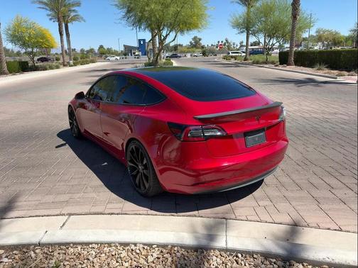 Red Multi-Coat 2020 Tesla Model 3 Standard Range Plus