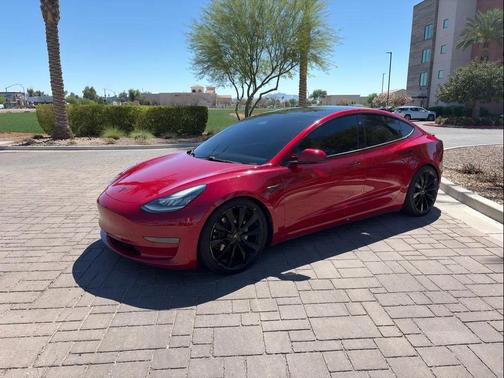 Red Multi-Coat 2020 Tesla Model 3 Standard Range Plus