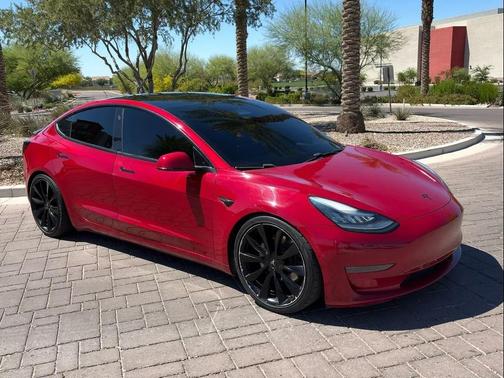 Red Multi-Coat 2020 Tesla Model 3 Standard Range Plus