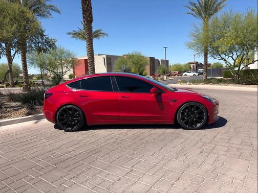 Red Multi-Coat 2020 Tesla Model 3 Standard Range Plus