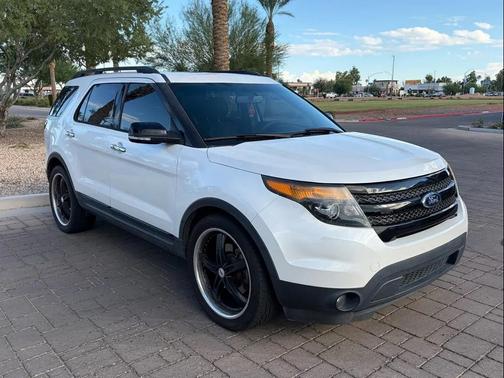 White Platinum Metallic Tri-Coat 2013 Ford Explorer Sport